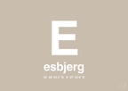 plakat: byplakat esbjerg med koordinater - creamy mushroom-Byer-A1two3