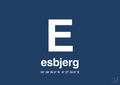 plakat: byplakat esbjerg med koordinater - lapis blue-Byer-A1two3