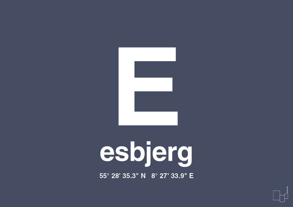 Byplakat esbjerg med koordinater - petrol-Byer-A1two3