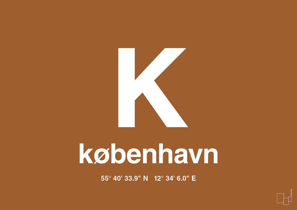 plakat: byplakat københavn med koordinater - cognac-Byer-A1two3