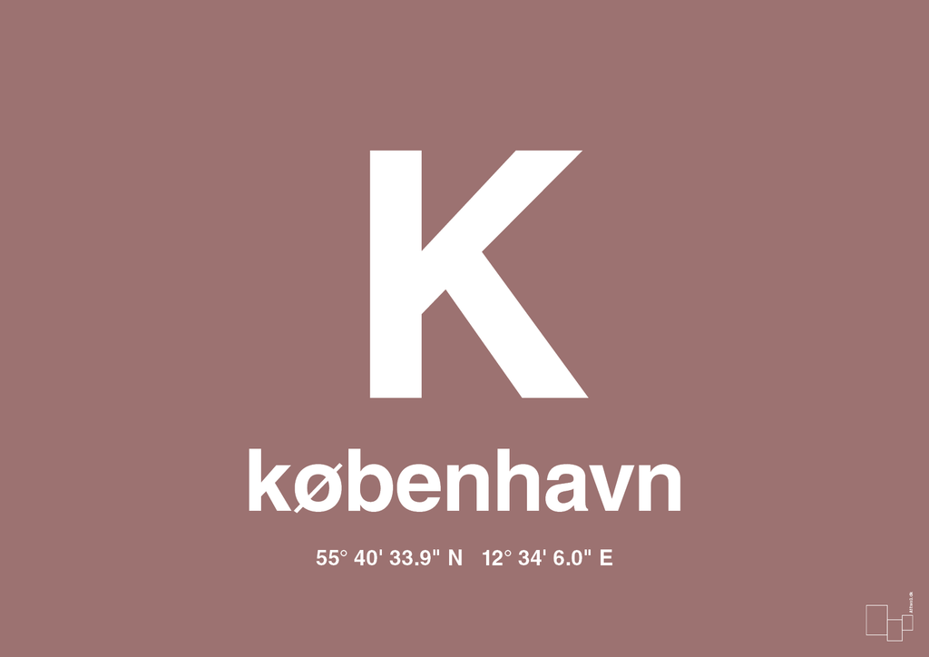 plakat: byplakat københavn med koordinater - plum-Byer-A1two3