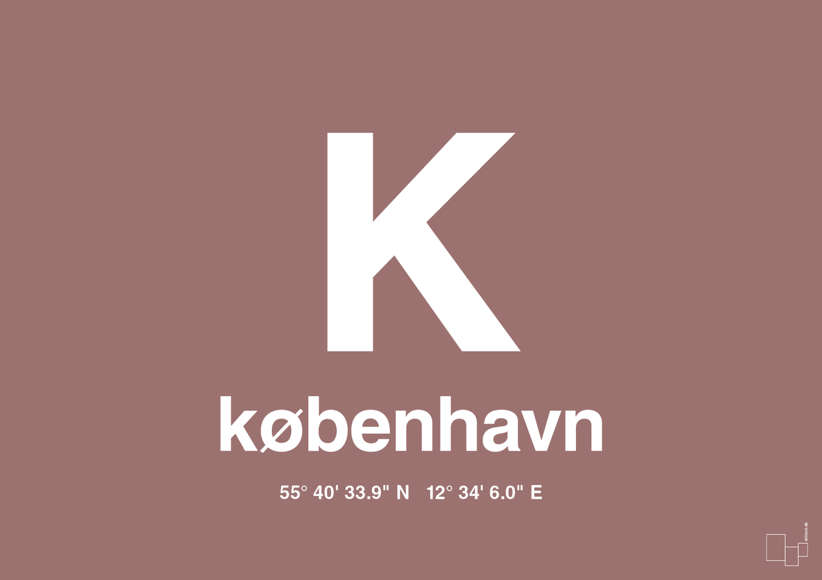 plakat: byplakat københavn med koordinater - plum-Byer-A1two3