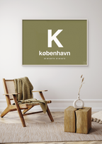 plakat: byplakat københavn med koordinater - back to nature-Byer-A1two3