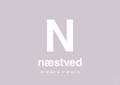 plakat: byplakat næstved med koordinater - dusty lilac-Byer-A1two3