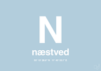 plakat: byplakat næstved med koordinater - heavenly blue-Byer-A1two3