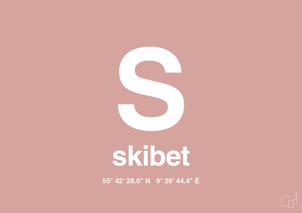 plakat: byplakat skibet med koordinater - bubble shell-Byer-A1two3