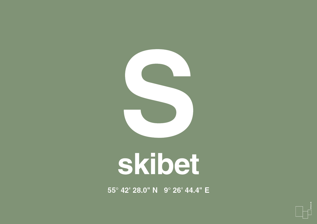 plakat: byplakat skibet med koordinater - jade-Byer-A1two3