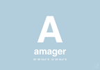 plakat: byplakat amager med koordinater - heavenly blue-Byer-A1two3