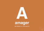 plakat: byplakat amager med koordinater - rumba orange-Byer-A1two3