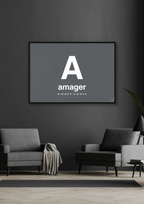 plakat: byplakat amager med koordinater - secret meadow-Byer-A1two3
