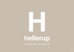 plakat: byplakat hellerup med koordinater - creamy mushroom-Byer-A1two3