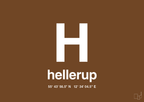 plakat: byplakat hellerup med koordinater - dark brown-Byer-A1two3