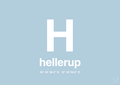 plakat: byplakat hellerup med koordinater - heavenly blue-Byer-A1two3