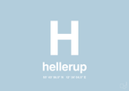 plakat: byplakat hellerup med koordinater - heavenly blue-Byer-A1two3