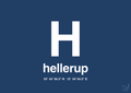 plakat: byplakat hellerup med koordinater - lapis blue-Byer-A1two3