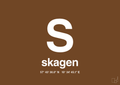plakat: byplakat skagen med koordinater - dark brown-Byer-A1two3