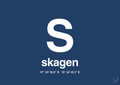 plakat: byplakat skagen med koordinater - lapis blue-Byer-A1two3