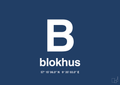 plakat: byplakat blokhus med koordinater - lapis blue-Byer-A1two3