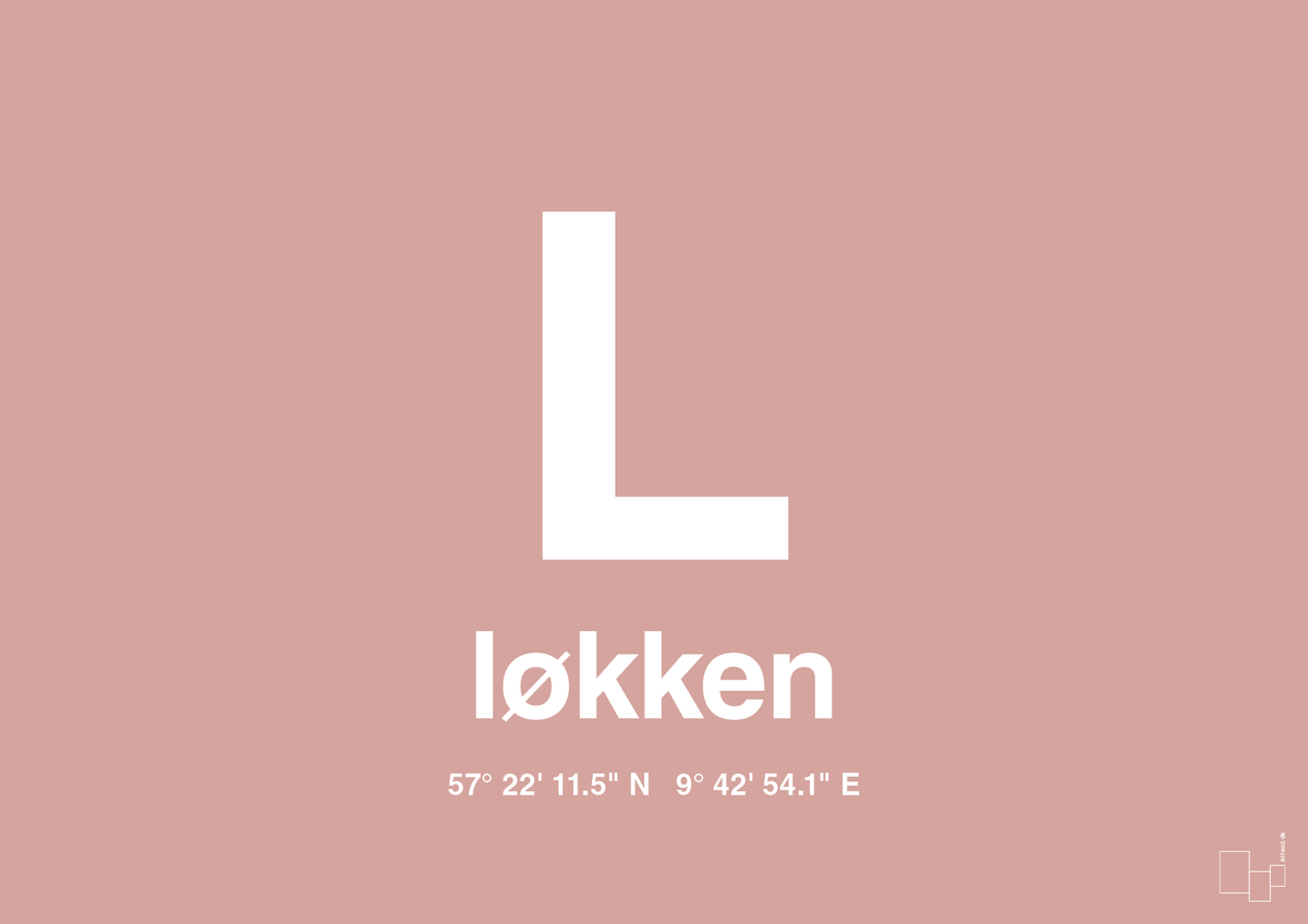 plakat: byplakat løkken med koordinater - bubble shell-Byer-A1two3
