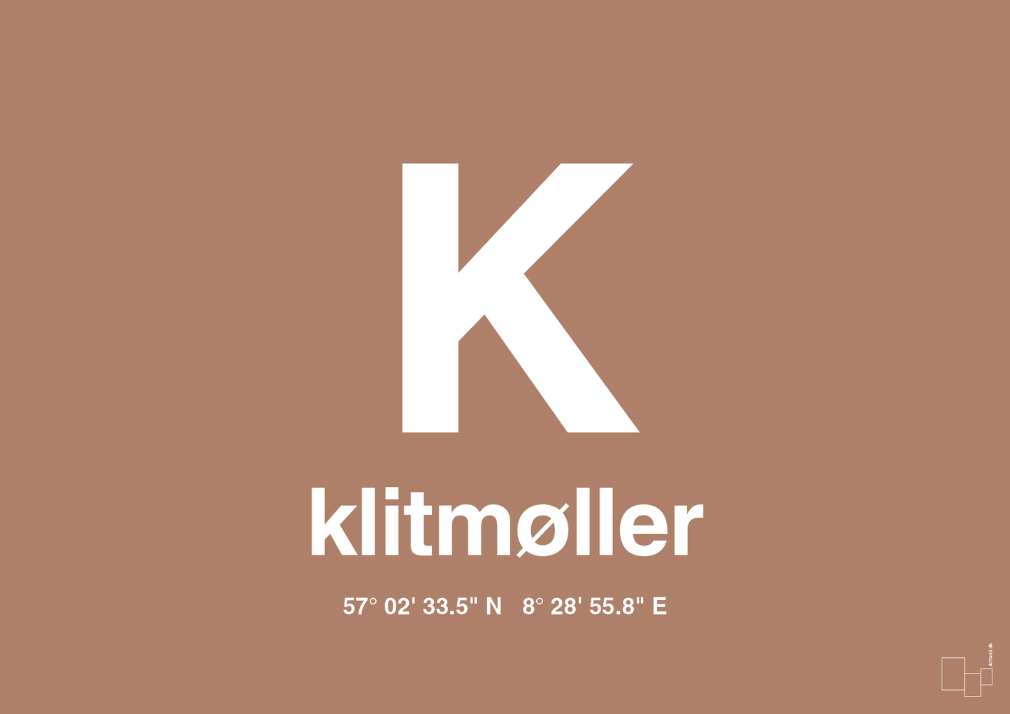 plakat: byplakat klitmøller med koordinater - cider spice-Byer-A1two3
