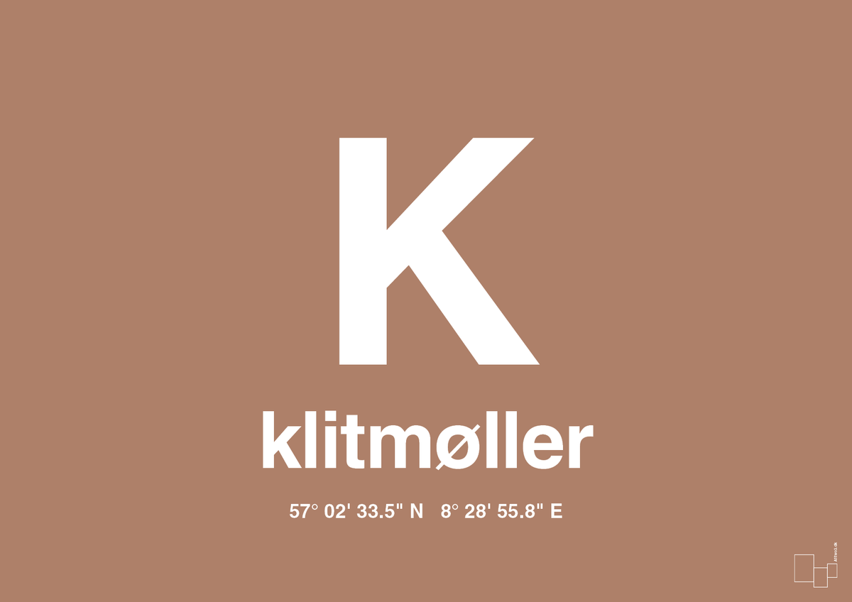 plakat: byplakat klitmøller med koordinater - cider spice-Byer-A1two3