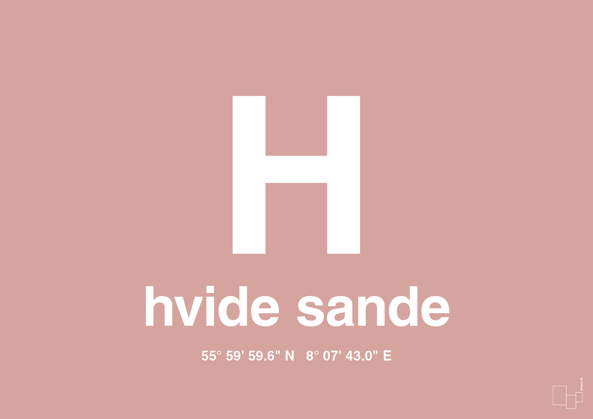 plakat: byplakat hvide sande med koordinater - bubble shell-Byer-A1two3