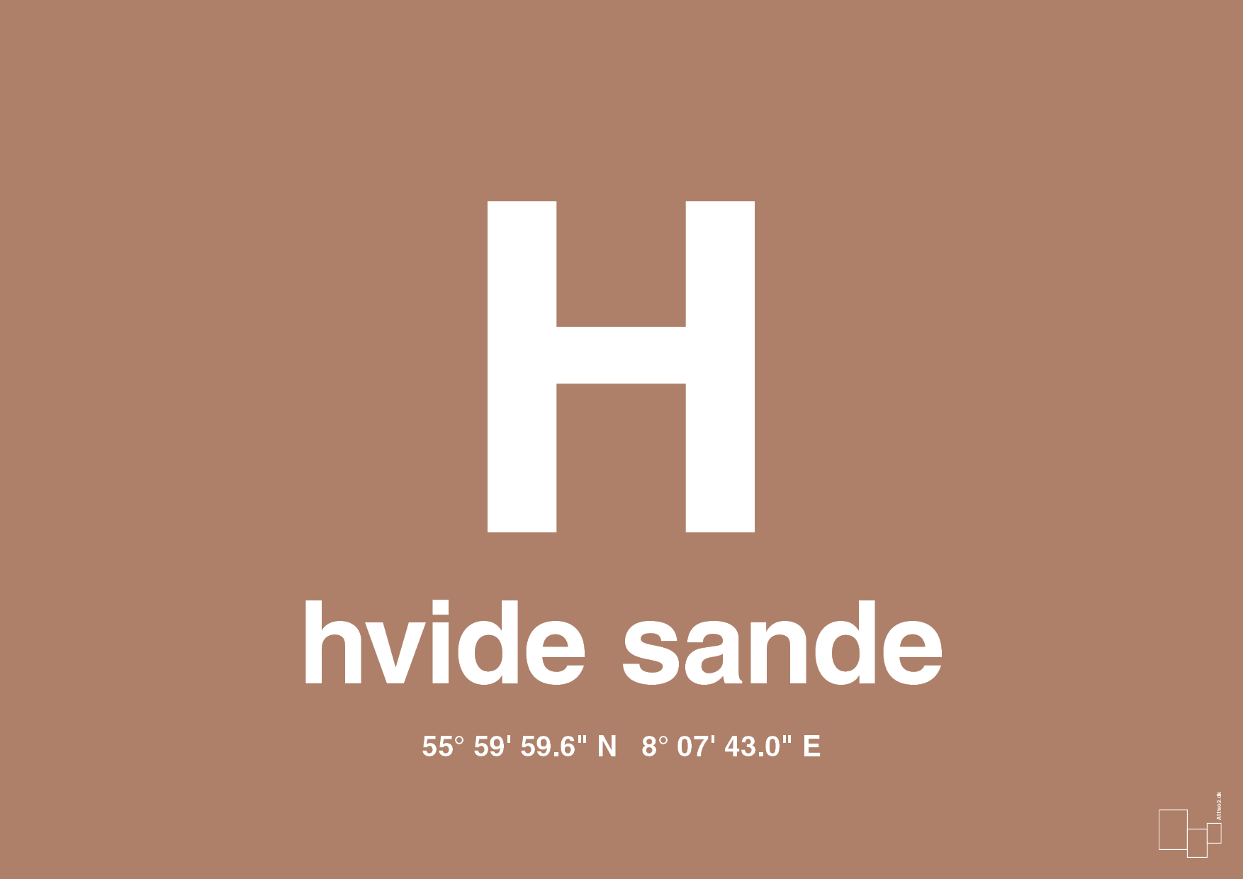plakat: byplakat hvide sande med koordinater - cider spice-Byer-A1two3