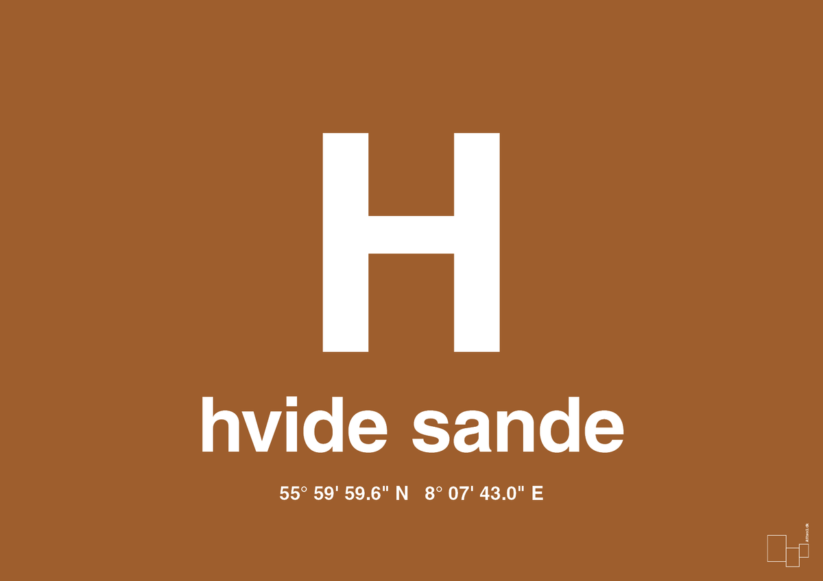 plakat: byplakat hvide sande med koordinater - cognac-Byer-A1two3