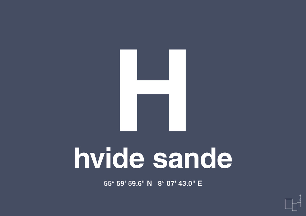 Byplakat hvide sande med koordinater - petrol-Byer-A1two3
