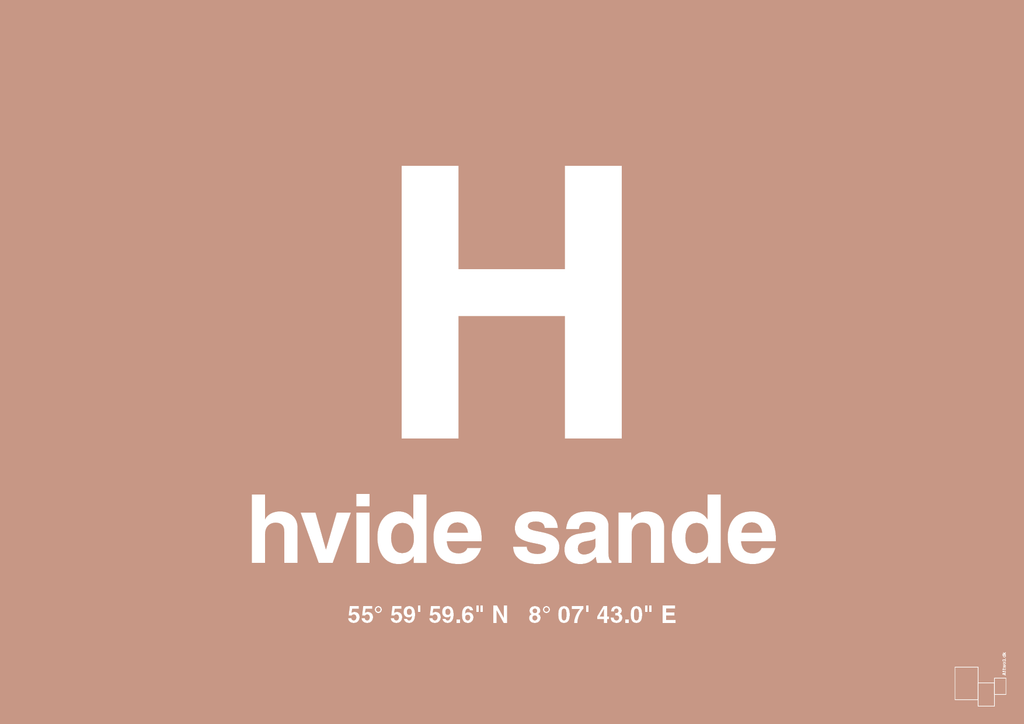 plakat: byplakat hvide sande med koordinater - powder-Byer-A1two3