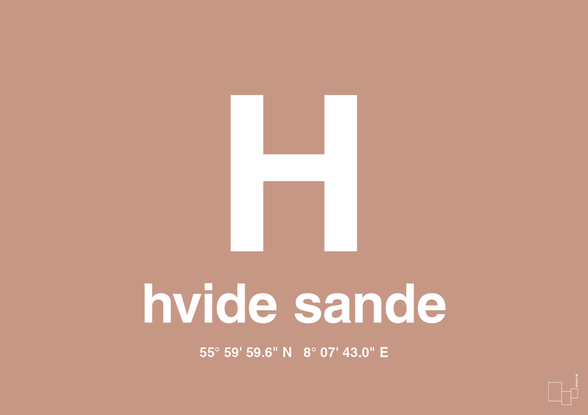 plakat: byplakat hvide sande med koordinater - powder-Byer-A1two3