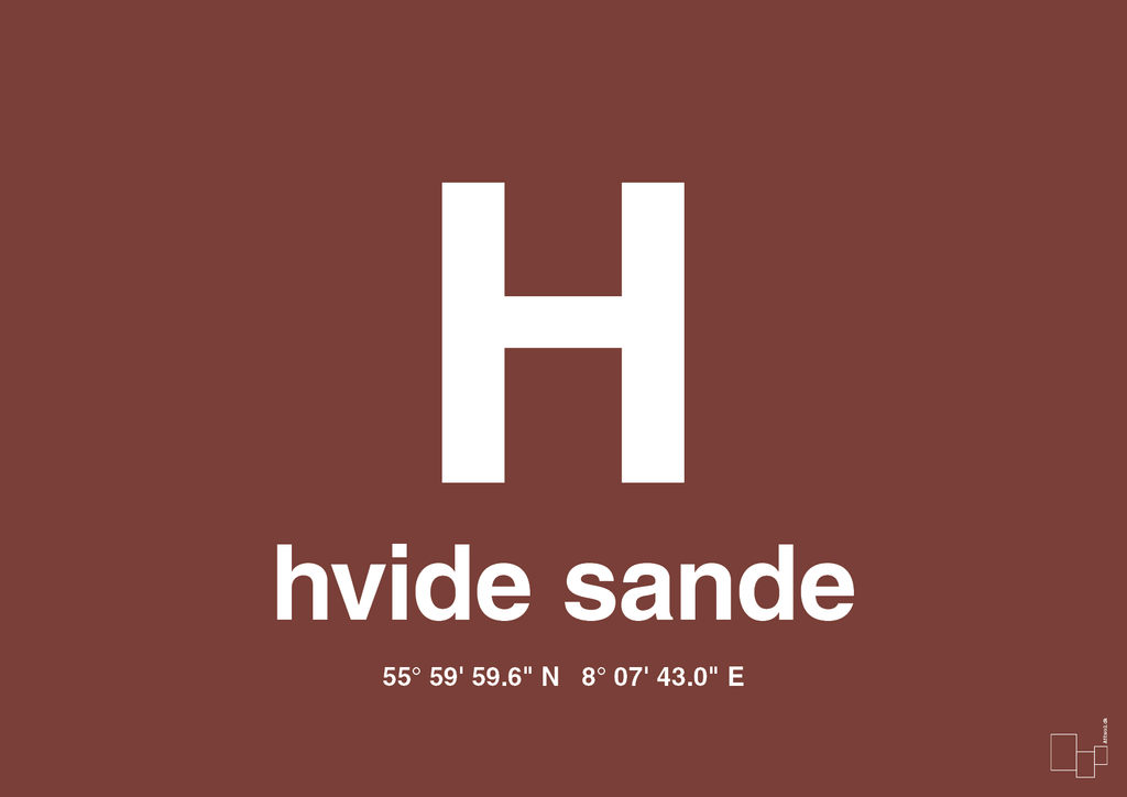 plakat: byplakat hvide sande med koordinater - red pepper-Byer-A1two3