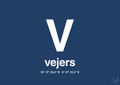 plakat: byplakat vejers med koordinater - lapis blue-Byer-A1two3