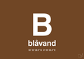 plakat: byplakat blåvand med koordinater - dark brown-Byer-A1two3