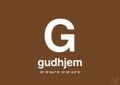 plakat: byplakat gudhjem med koordinater - dark brown-Byer-A1two3