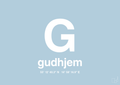 plakat: byplakat gudhjem med koordinater - heavenly blue-Byer-A1two3