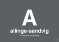 plakat: byplakat allinge-sandvig med koordinater - graphic charcoal-Byer-A1two3