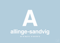 plakat: byplakat allinge-sandvig med koordinater - heavenly blue-Byer-A1two3