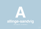 plakat: byplakat allinge-sandvig med koordinater - heavenly blue-Byer-A1two3