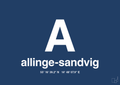 plakat: byplakat allinge-sandvig med koordinater - lapis blue-Byer-A1two3