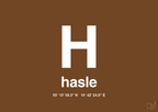 plakat: byplakat hasle med koordinater - dark brown-Byer-A1two3
