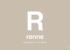 plakat: byplakat rønne med koordinater - creamy mushroom-Byer-A1two3