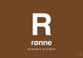 plakat: byplakat rønne med koordinater - dark brown-Byer-A1two3