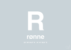 plakat: byplakat rønne med koordinater - light drizzle-Byer-A1two3