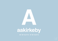 plakat: byplakat aakirkeby med koordinater - heavenly blue-Byer-A1two3