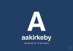 plakat: byplakat aakirkeby med koordinater - lapis blue-Byer-A1two3