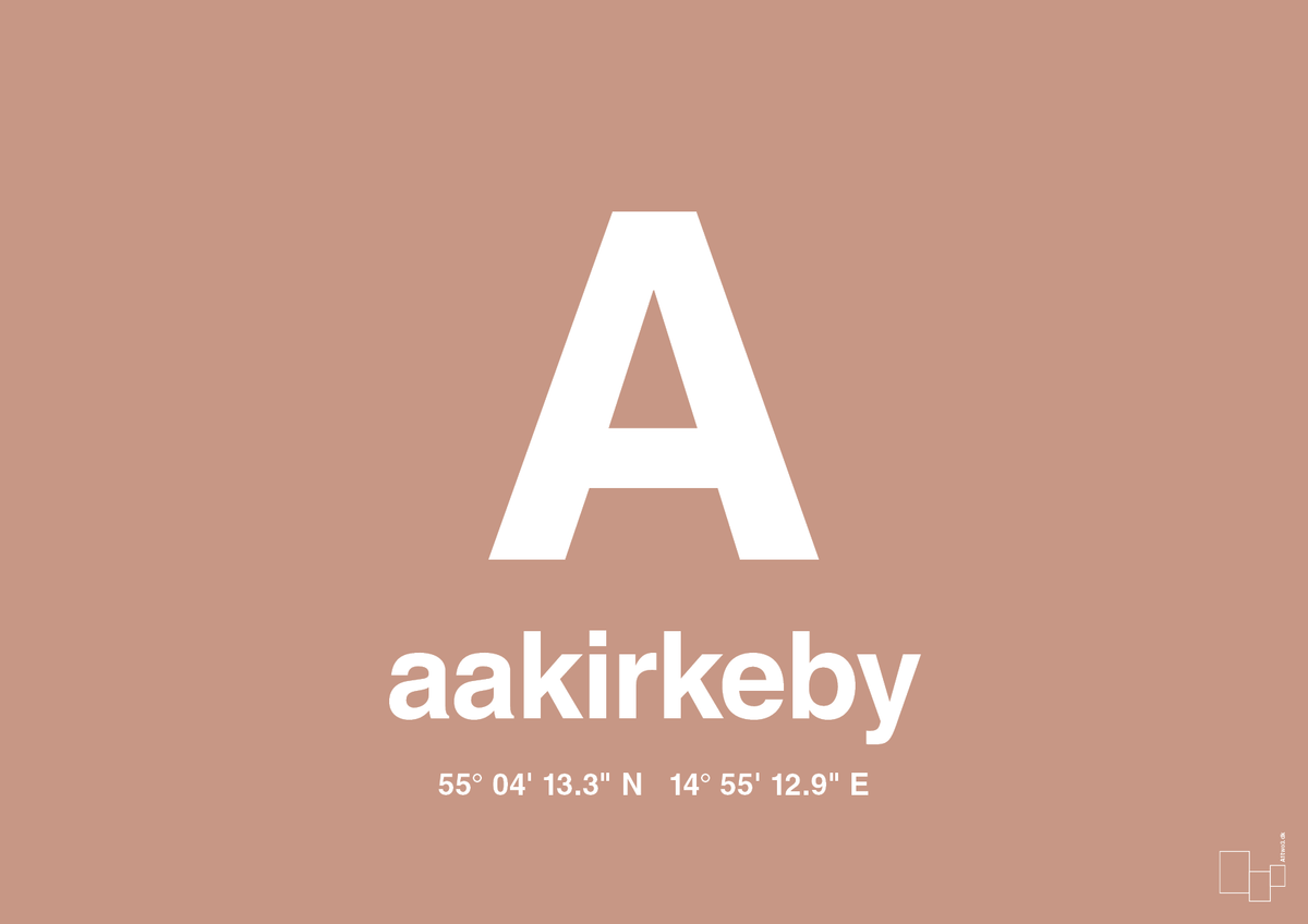 plakat: byplakat aakirkeby med koordinater - powder-Byer-A1two3