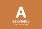 plakat: byplakat aakirkeby med koordinater - rumba orange-Byer-A1two3