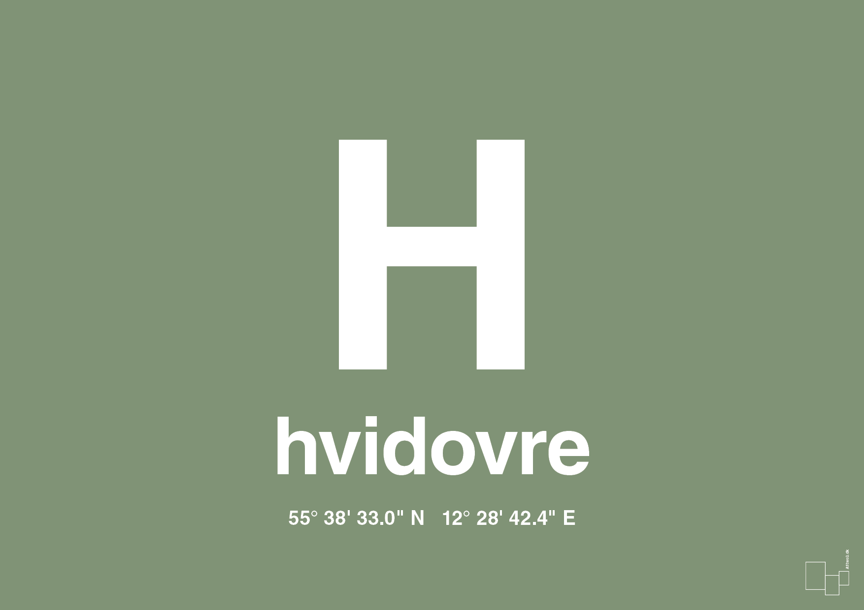 plakat: byplakat hvidovre med koordinater - jade-Byer-A1two3