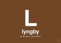 plakat: byplakat lyngby med koordinater - dark brown-Byer-A1two3